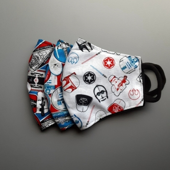 Kids Set Star Wars Reversible Face Mask - Picture 2 of 2
